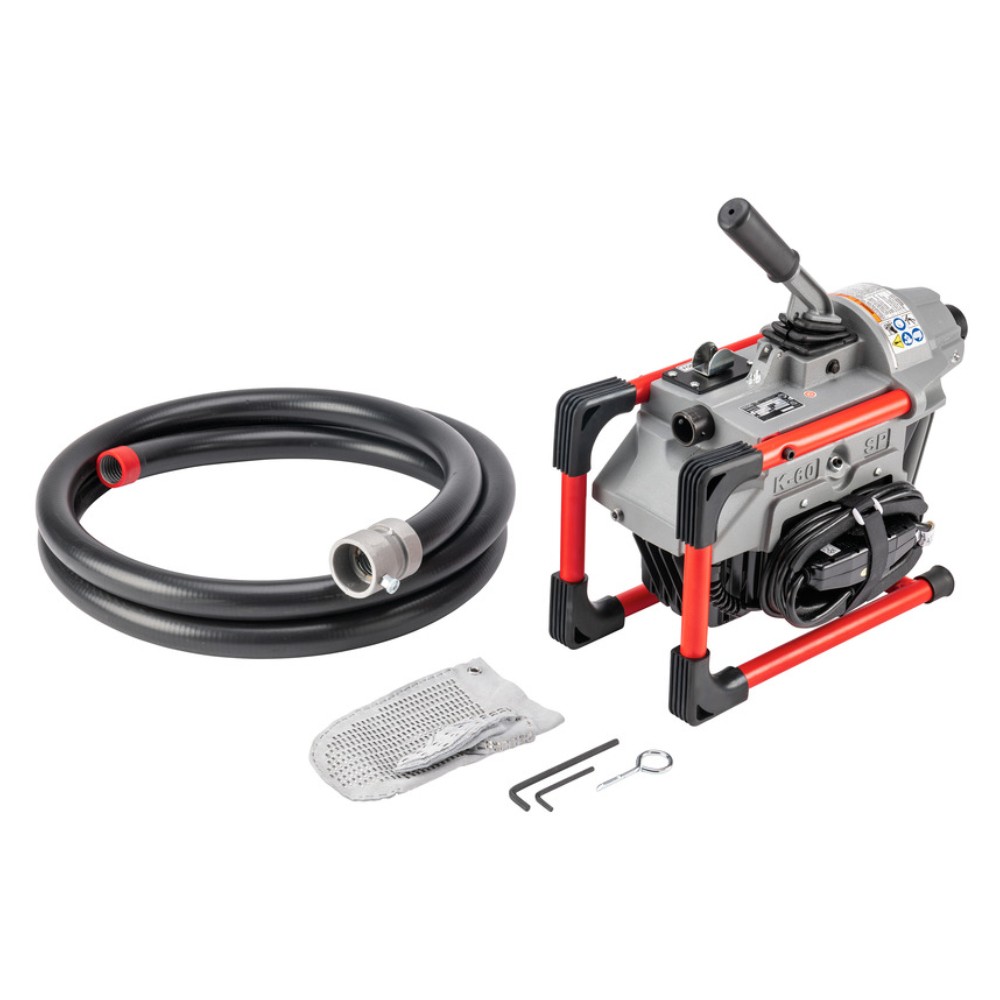 เครื่องทะลวงท่อ RIDGID K 60SP  66512  ขนาด 1 1 4   4 นิ้ว ล้างได้ไกลถึง 38 เมตร