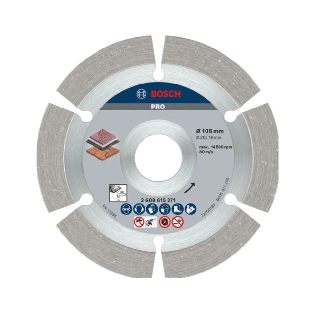 ใบตัดเพชร BOSCH 2 608 615 271 รุ่น Pro Stone ขนาด 4 นิ้ว