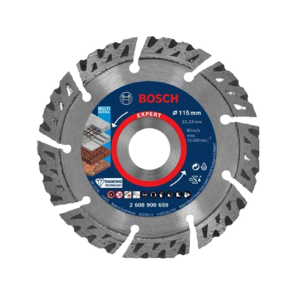 ใบตัดเพชร BOSCH 2 608 900 659 รุ่น Expert for Multi Material ขนาด 115 มม 