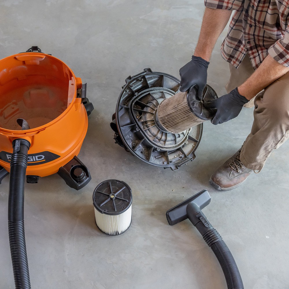 ไส้กรองฝุ่น RIDGID VF4000 แบบ 1 ชั้น สีขาว สำหรับเครื่องดูดฝุ่น