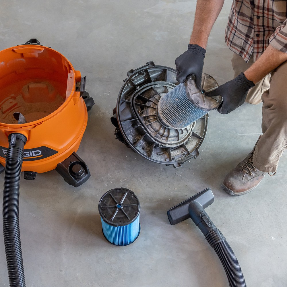 ไส้กรองฝุ่น RIDGID VF5000 แบบ 3 ชั้น สีฟ้า สำหรับเครื่องดูดฝุ่น