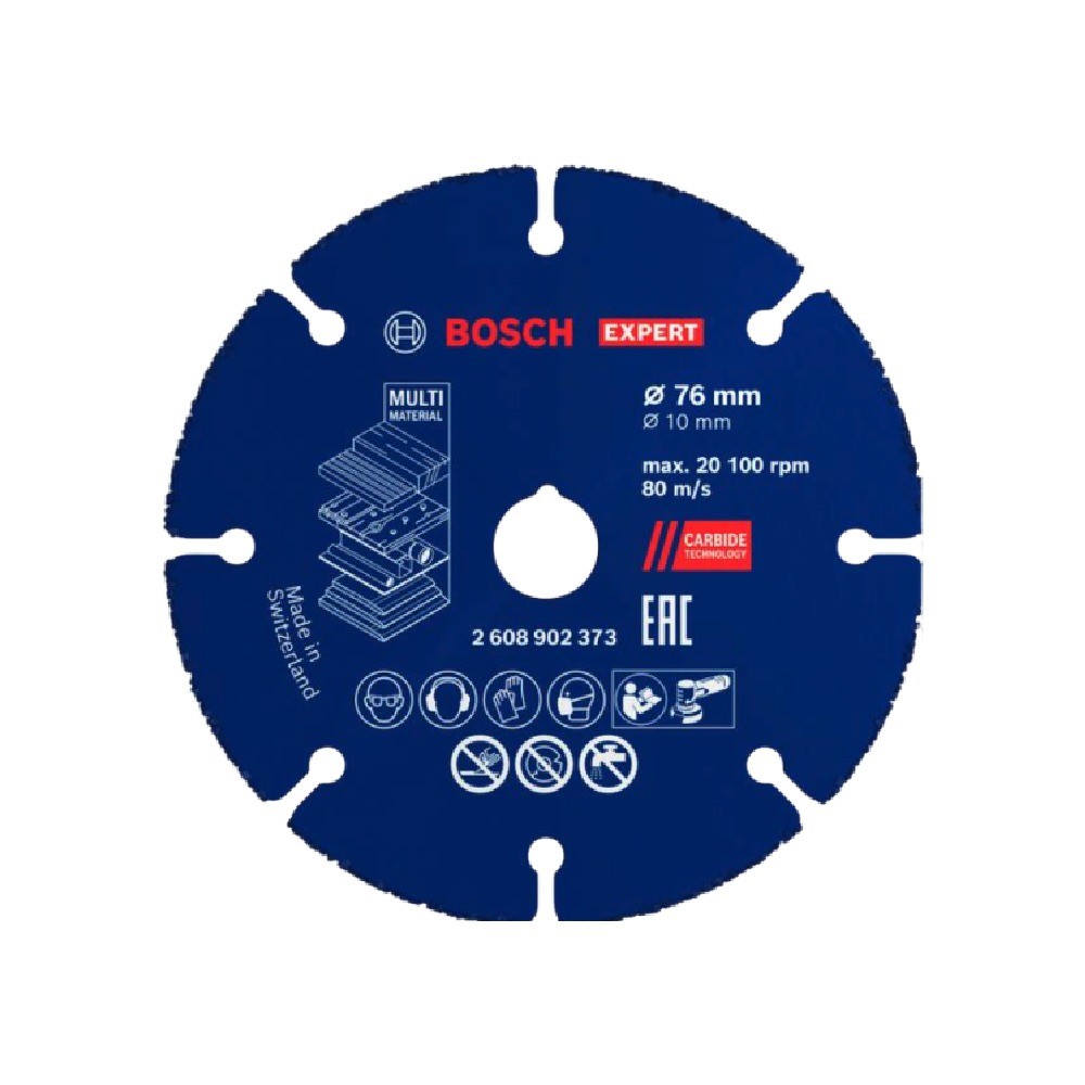 ใบตัดอเนกประสงค์ BOSCH 2 608 902 373 รุ่น Carbide PRO MultiWheel ขนาด 3 นิ้ว