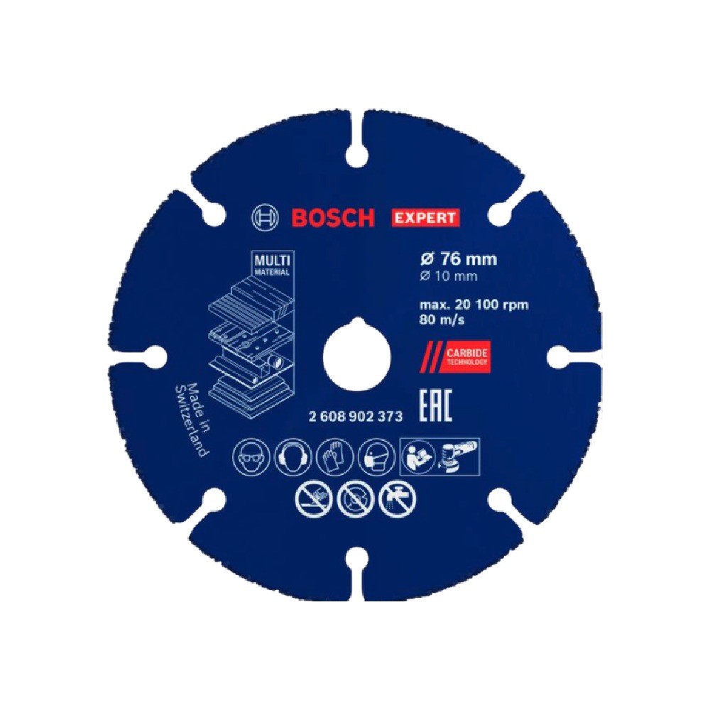 ใบตัดอเนกประสงค์ BOSCH 2 608 901 201 รุ่น Carbide PRO MultiWheel ขนาด 4 นิ้ว