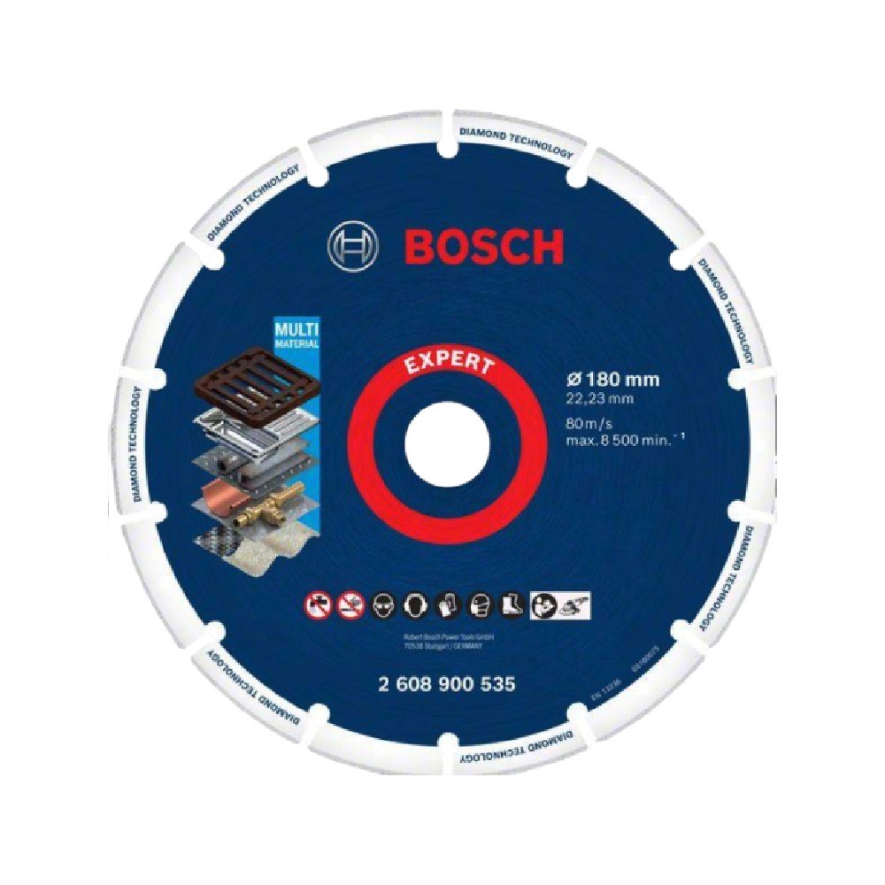 ใบเพชรตัดเหล็ก BOSCH 2 608 900 535 รุ่น Diamond Metal Wheel ขนาด 180 x 22 23 มม 