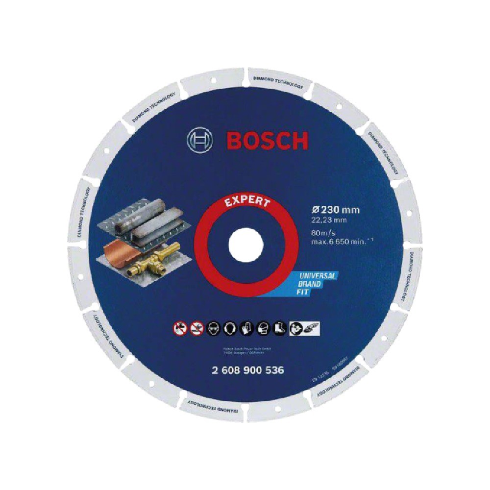 ใบเพชรตัดเหล็ก BOSCH 2 608 900 536 รุ่น Diamond Metal Wheel ขนาด 230 x 22 23 มม 