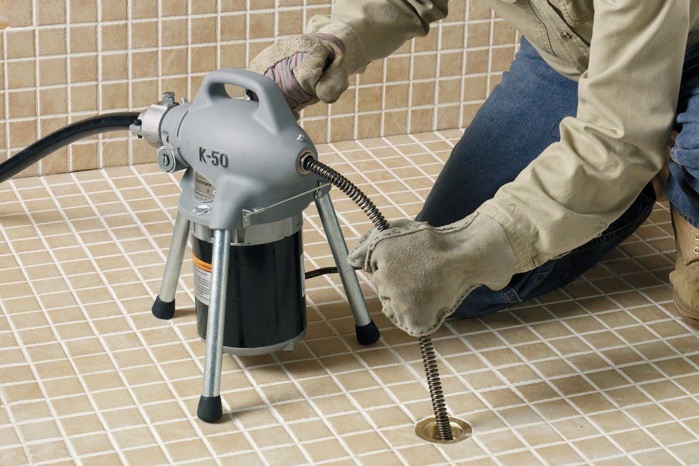 เครื่องทะลวงท่อ RIDGID K50  76455  แบบต่อสายเคเบิ้ล ขนาด 3 4   4 นิ้ว