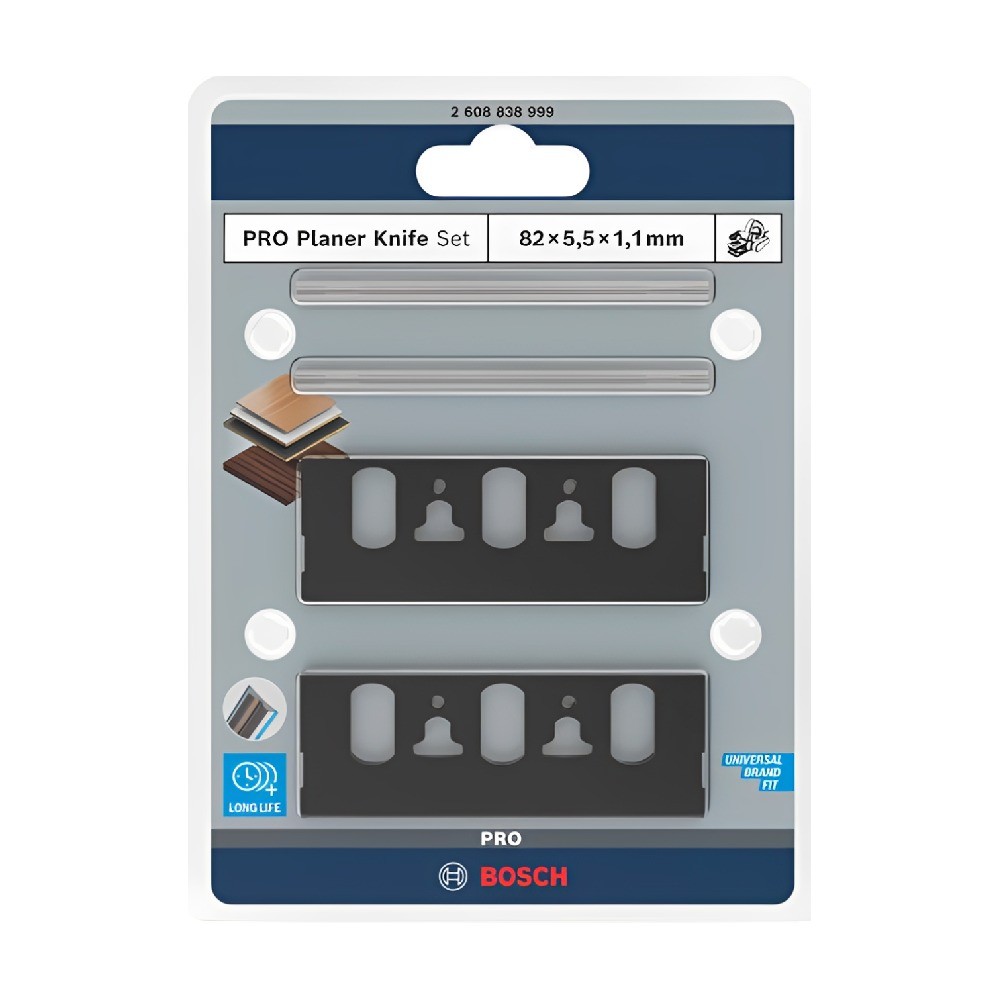 ชุดใบมีดไสไม้และอะแดปเตอร์ BOSCH 2 608 838 999 รุ่น TC Planer Knife and Adaptor Set