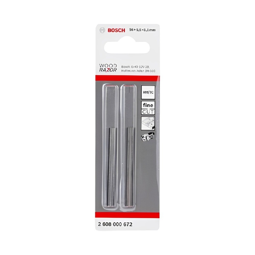 ใบมีดไสไม้ BOSCH 2 608 000 672 รุ่น TCT for GHO 12V 20 ขนาด 2 นิ้ว