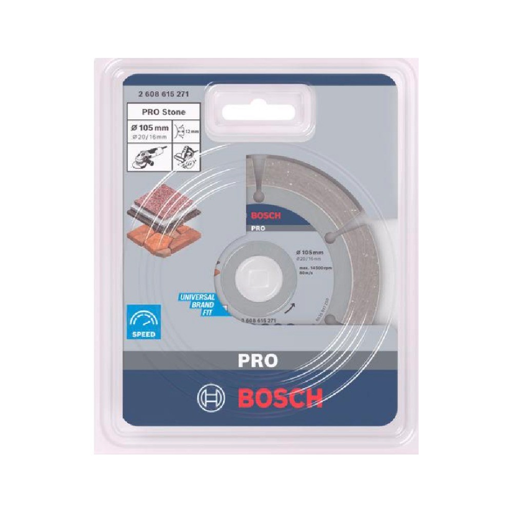 ใบตัดเพชร BOSCH 2 608 615 271 รุ่น Pro Stone ขนาด 4 นิ้ว