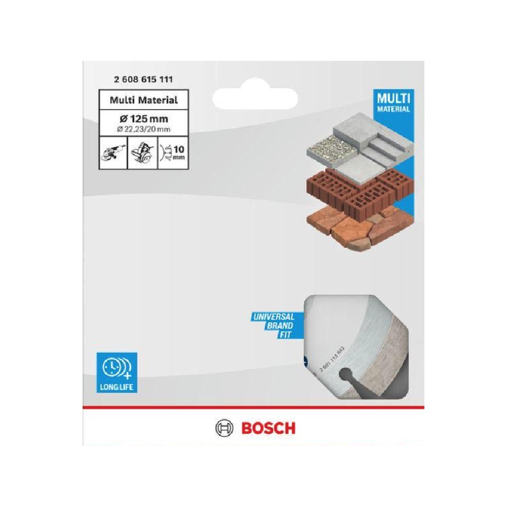 ใบตัดเพชร BOSCH 2 608 615 111 รุ่น Standard for Universal ขนาด 125 มม 