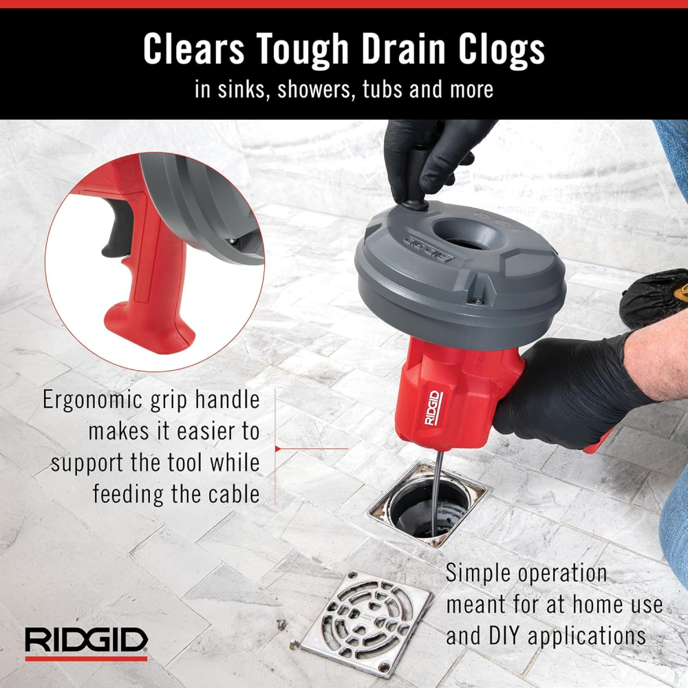 เครื่องล้างท่อ RIDGID EZ SPIN™  80168  ขนาด 3 4   2 นิ้ว 