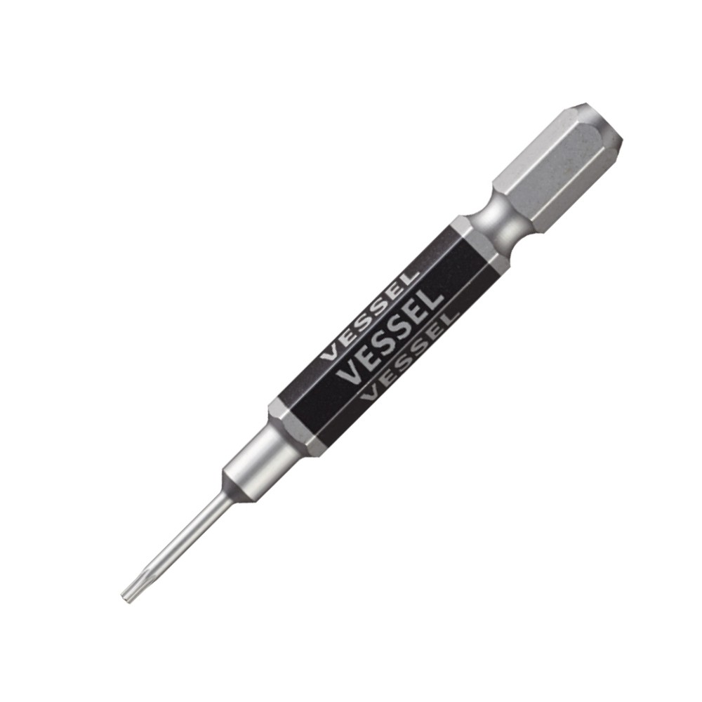ดอกไขควงลม TORX มีรู ดอกสั้น VESSEL GSVT05S Single End TORX GO SAI Bit ขนาด T5 x 65 mm 
