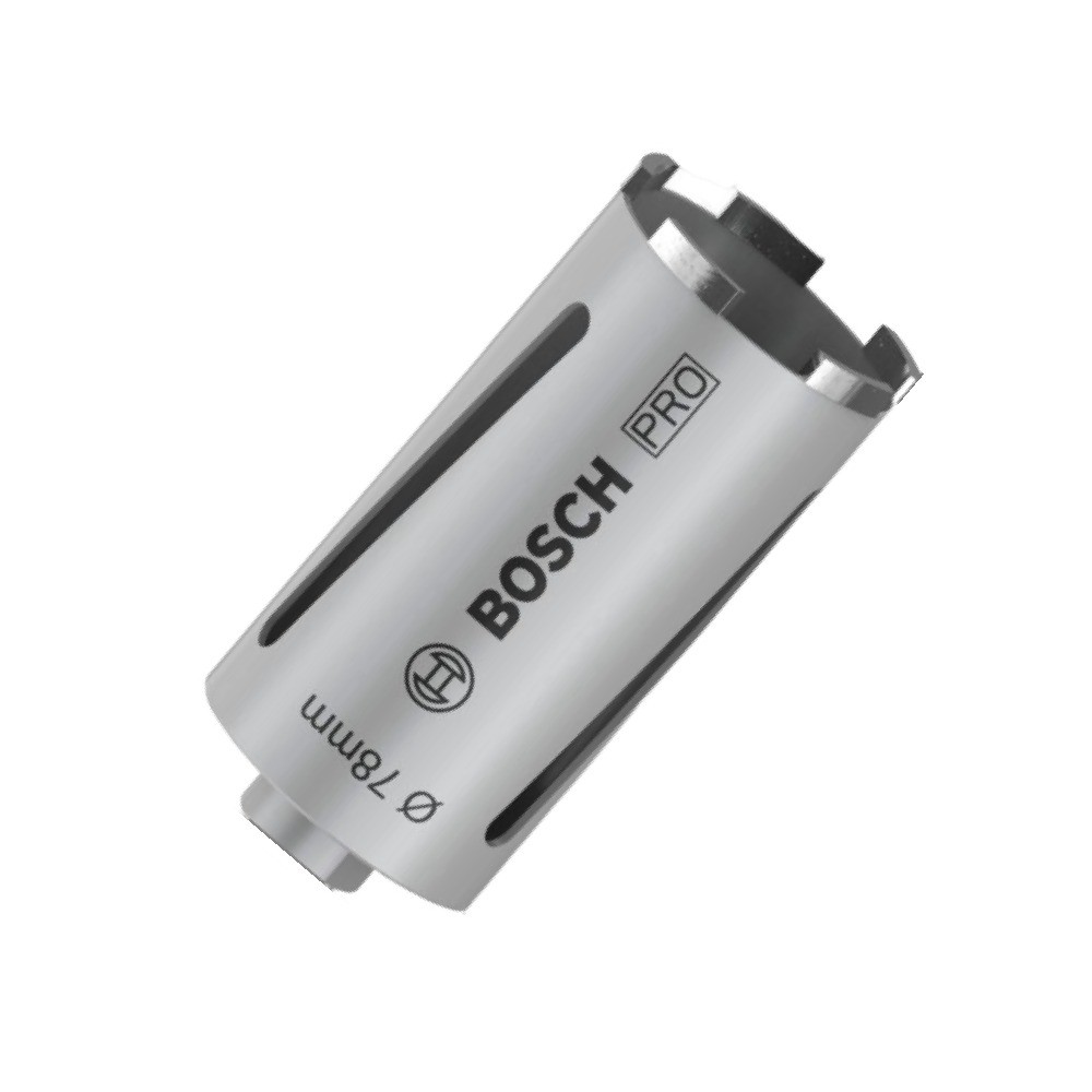 ดอกเจาะกระบอกหัวเพชร BOSCH 2 608 587 324 แบบแห้ง ขนาด 78 x 150 มม 