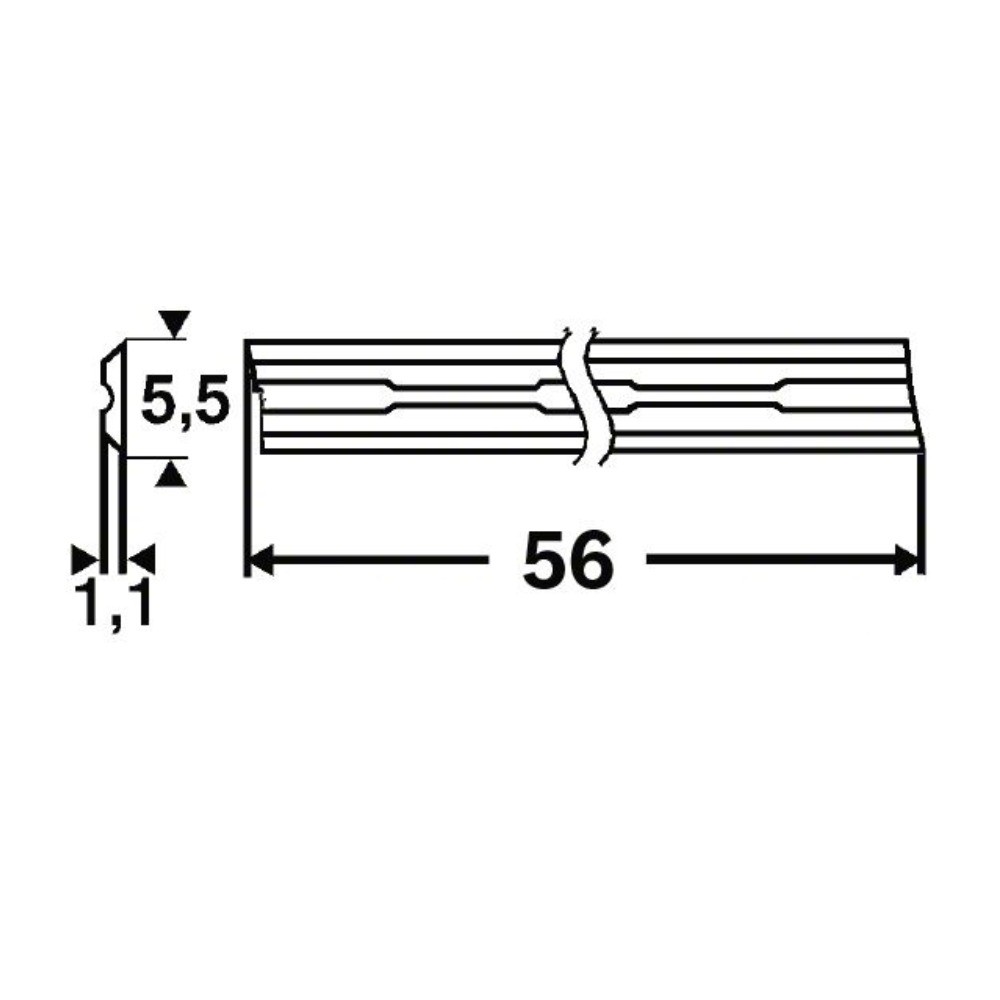 ใบมีดไสไม้ BOSCH 2 608 000 672 รุ่น TCT for GHO 12V 20 ขนาด 2 นิ้ว