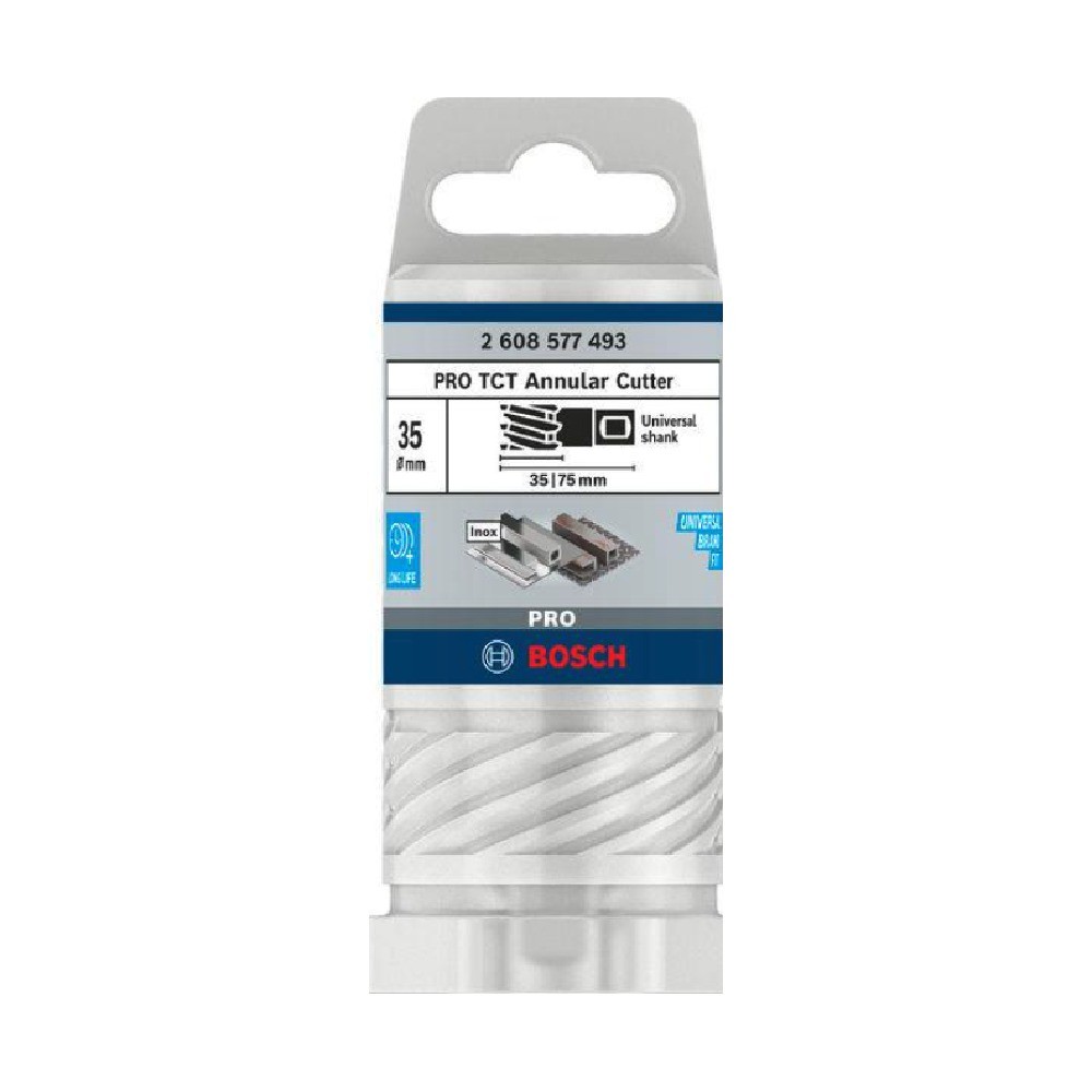 ดอกสว่านแท่นแม่เหล็กไฟฟ้า BOSCH 2 608 577 493 รุ่น PRO Metal TCT Annular Cutter ขนาด 35 x 35 มม 