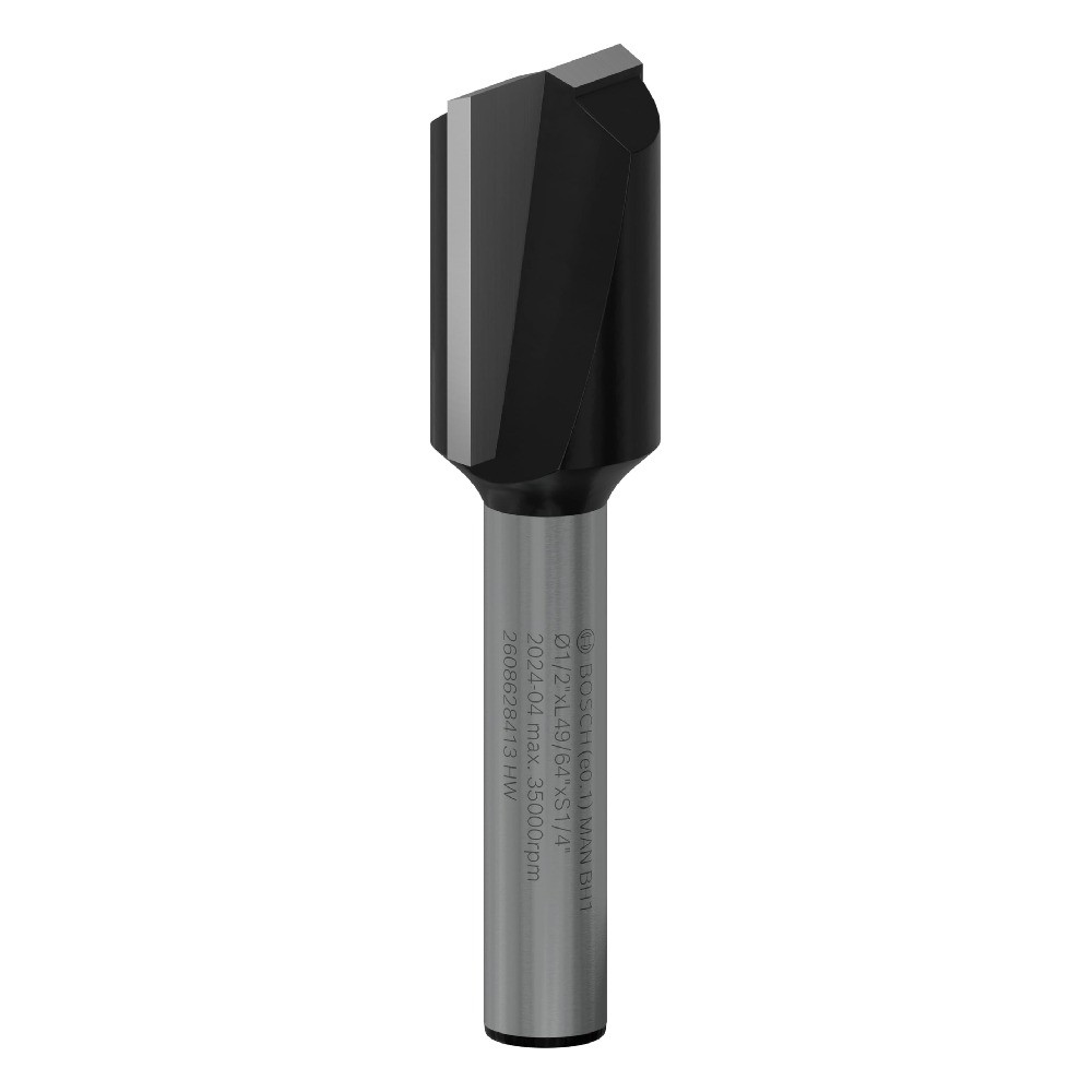 ดอกเซาะร่องตรง BOSCH 2 608 628 413 ก้าน 1 4 นิ้ว ขนาด 1 2 x 25 32 x 2 นิ้ว