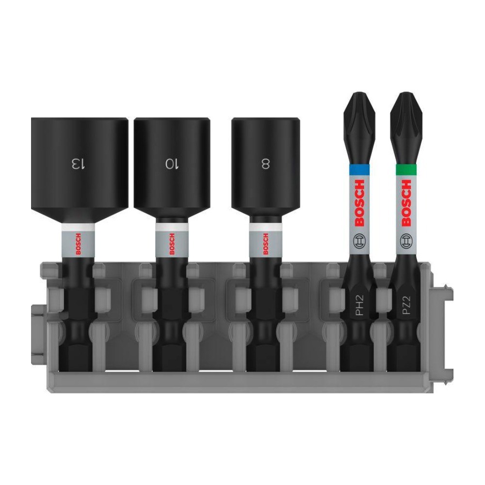 ชุดบล็อกแม่เหล็กขันน็อต BOSCH 2 608 522 350 PRO Nutsetter 8   10   13 x 50 มม    PH   PZ  5 ชิ้น 