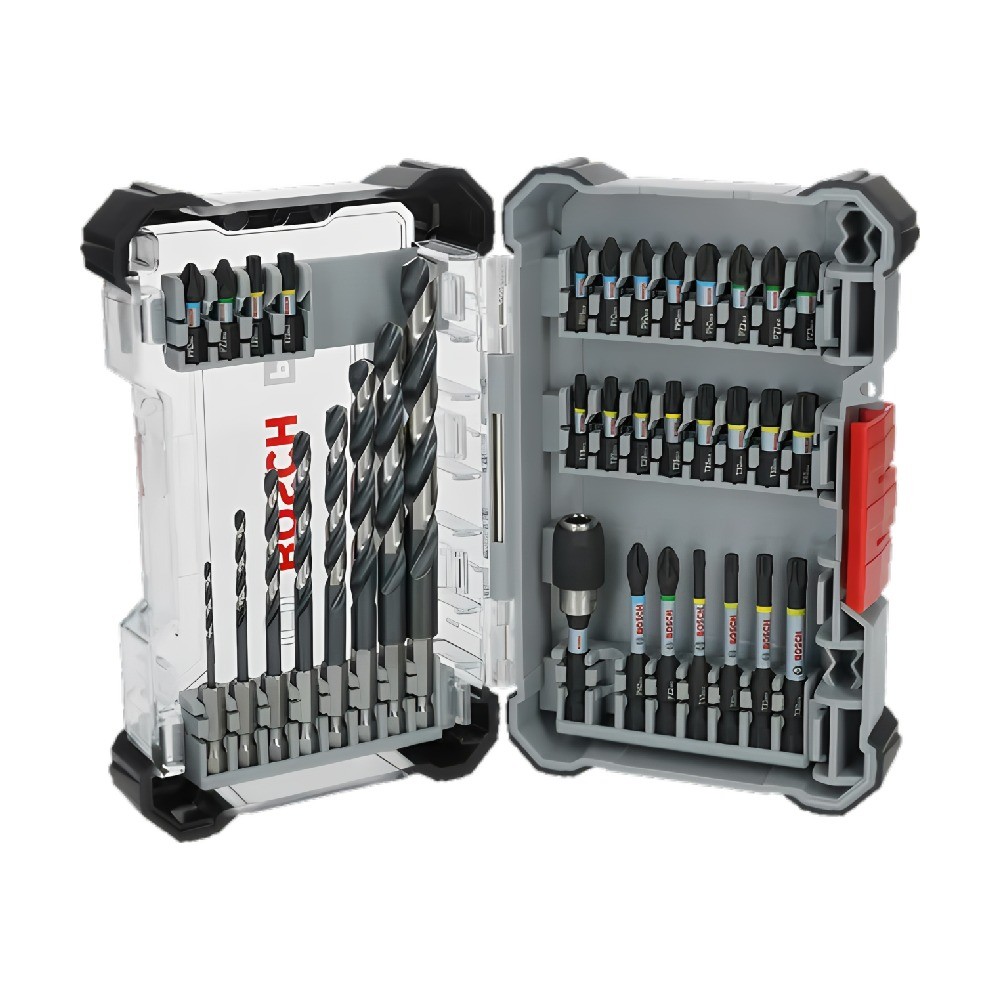 ชุดดอกไขควงและดอกสว่าน BOSCH 2 608 521 U80 PRO Impact Screwdriving and Metal Drilling Mixed Set  35 ชิ้น 