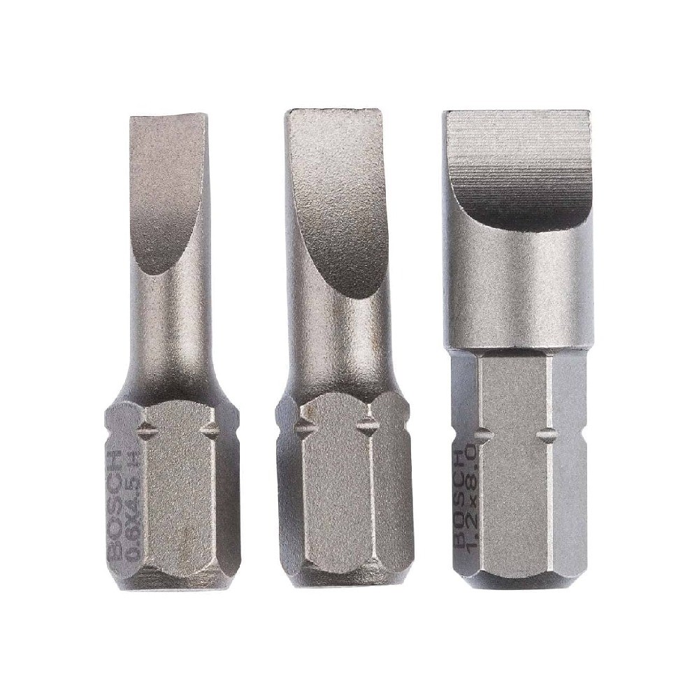 ดอกไขควง BOSCH 2 607 001 750 Ex LS0 6   0 8   1 2 ขนาด 25 มม   แพ็ค 3 ชิ้น 