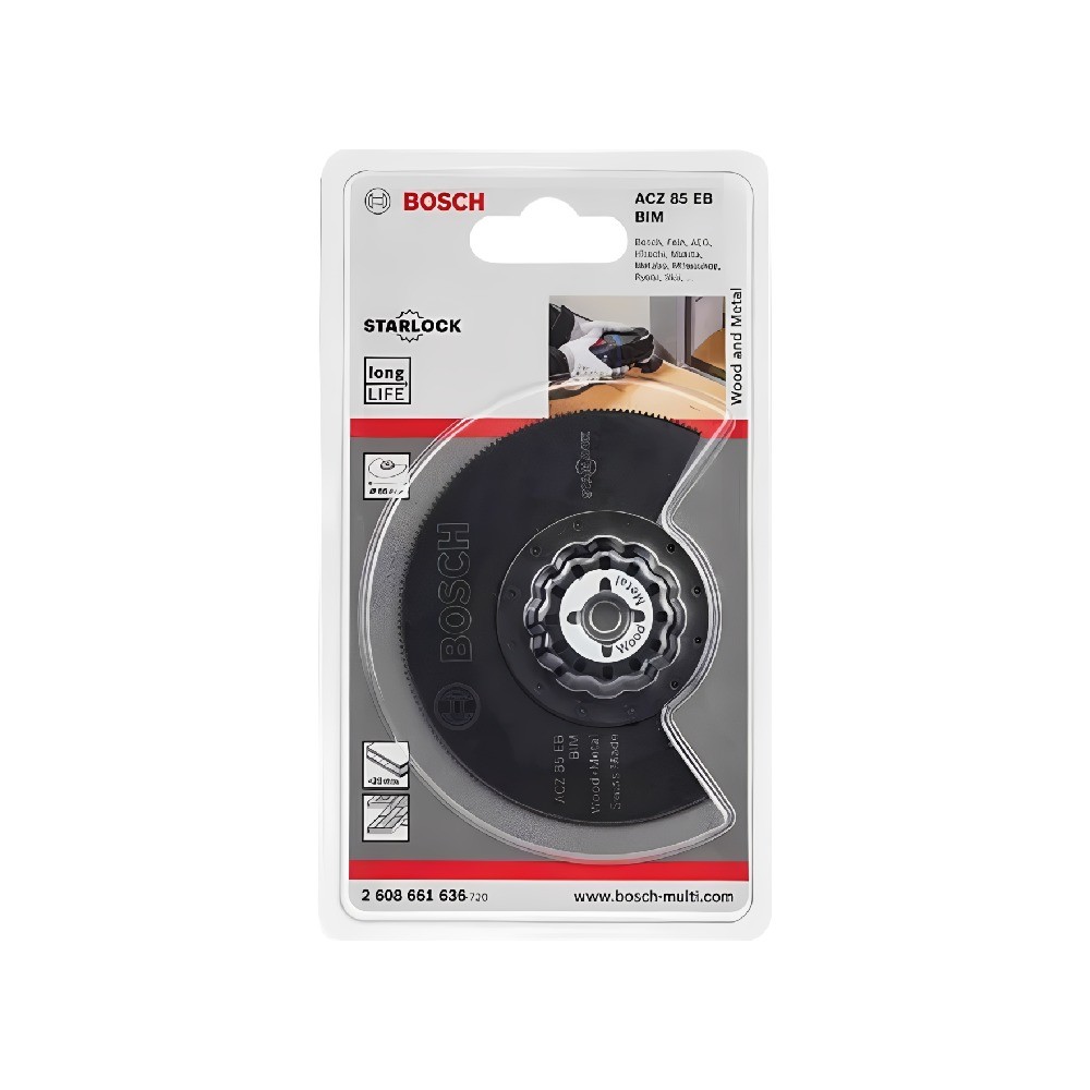 ใบมัลติทูล Starlock BOSCH 2 608 661 636 ACZ 85 EB สำหรับตัดไม้
