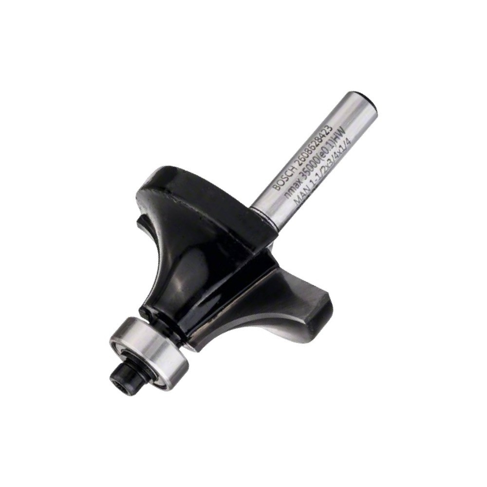 ดอกเซาะร่องตีโค้งปลายลูกปืน BOSCH 2 608 628 423 ก้าน 1 4 นิ้ว ขนาด 1 2 x 3 4 x R1 2 x 2 7 16 นิ้ว