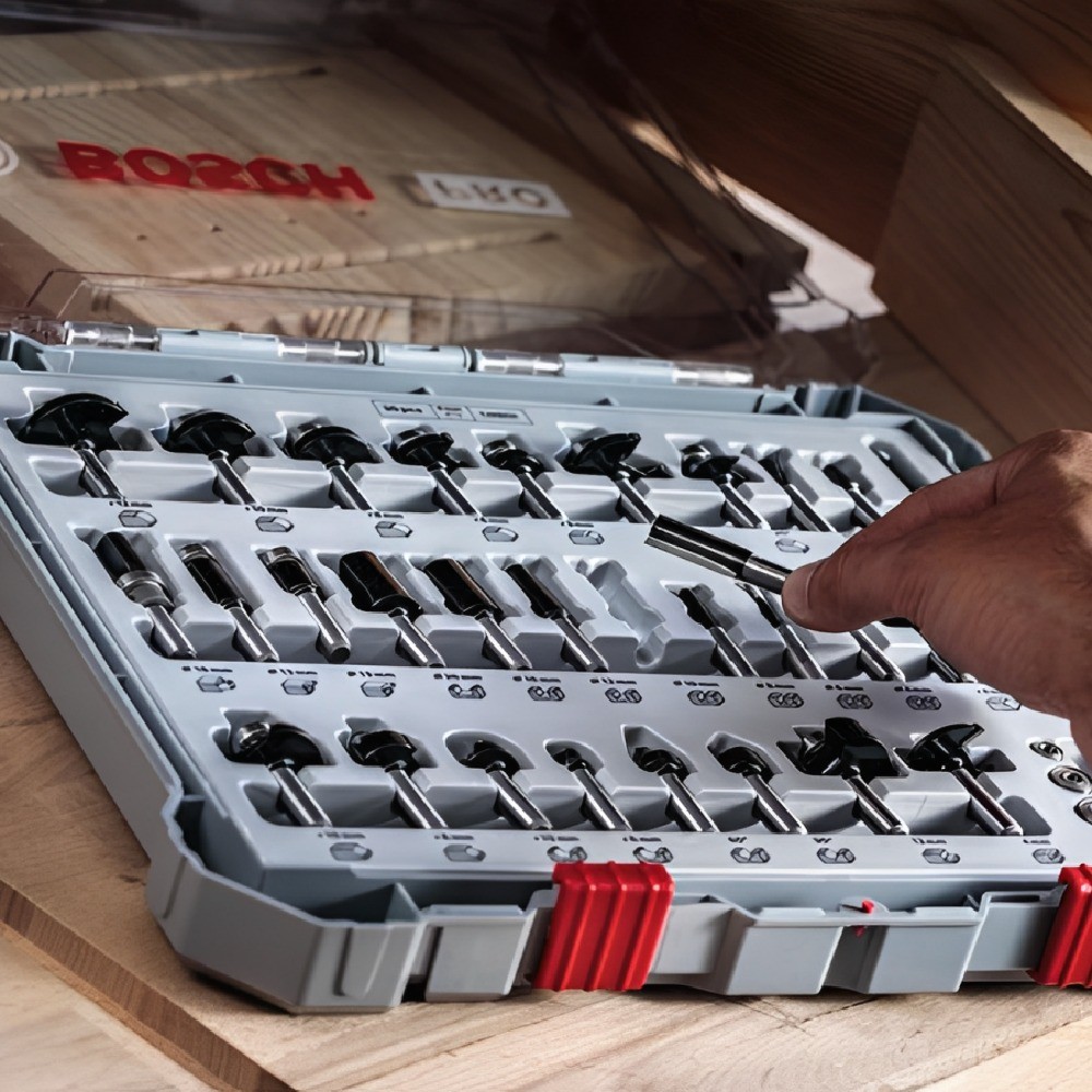 ชุดดอกเร้าเตอร์ BOSCH 2 607 017 476 Mixed Bit Set 1 4 นิ้ว จำนวน 30 ชิ้น