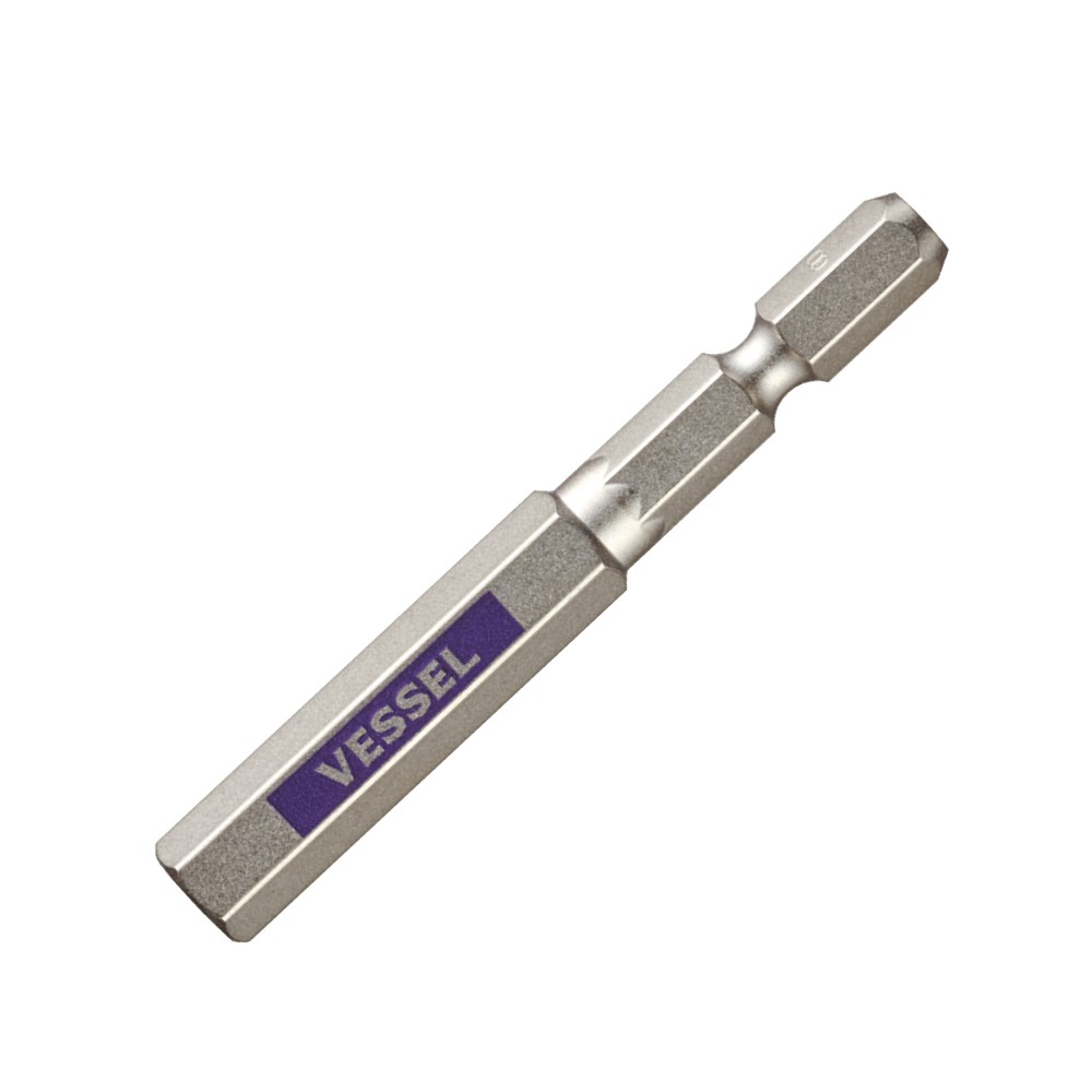 ดอกไขควงหัวหกเหลี่ยม ดอกสั้น VESSEL GSH080S ขนาด 8 0 x 65 mm  Made in japan  ของเเท้ 