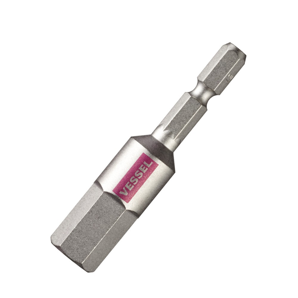 ดอกไขควงหัวหกเหลี่ยม ดอกสั้น VESSEL GSH120S ขนาด 12 0 x 65 mm  Made in japan  ของเเท้ 