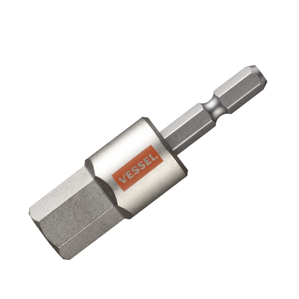 ดอกไขควงหัวหกเหลี่ยม ดอกสั้น VESSEL GSH140S ขนาด 14 0 x 65 mm  Made in japan  ของเเท้ 