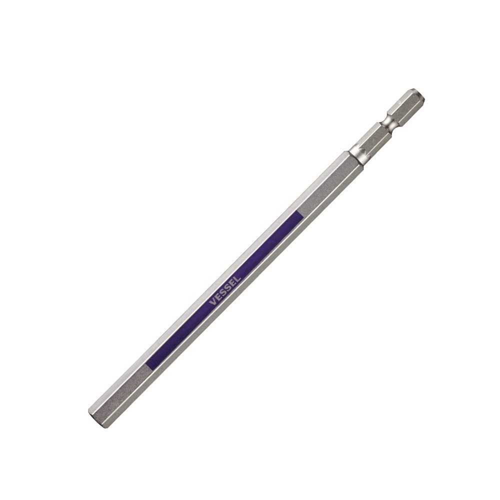 ดอกไขควงหัวหกเหลี่ยม ดอกยาว VESSEL GSH080L ขนาด 8 0 x 150 mm  Made in japan  ของเเท้ 