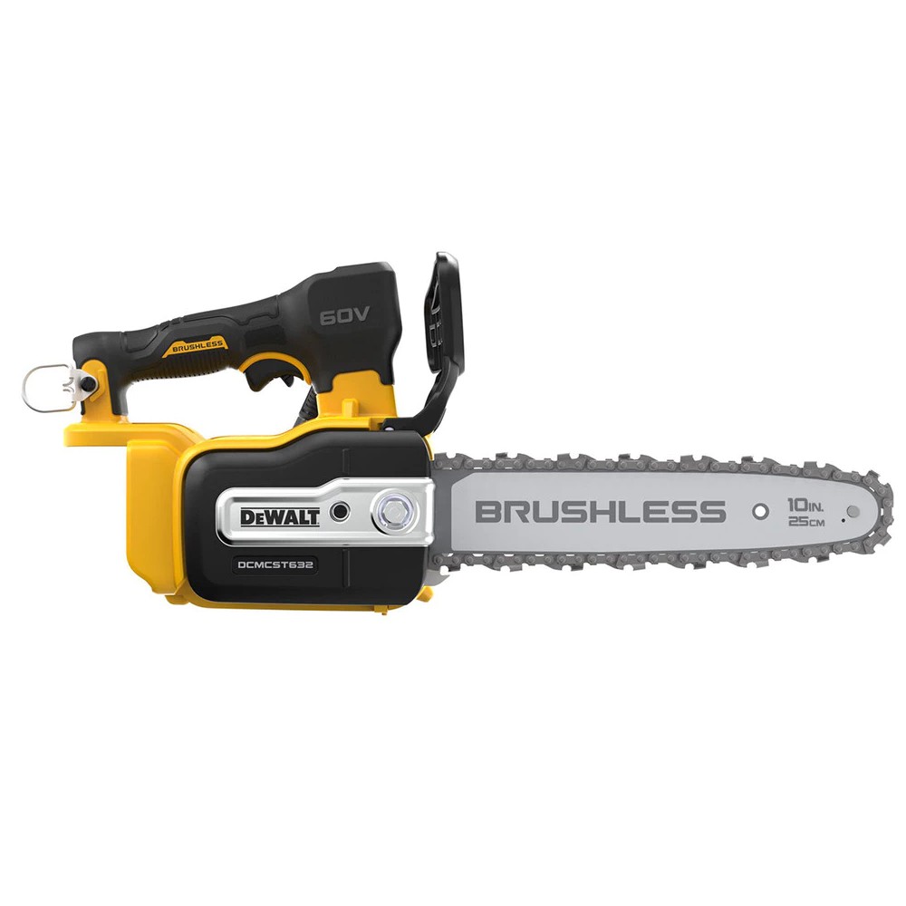 เลื่อยโซ่ไร้สาย DEWALT DCMCST632N 60V Max ขนาด 10 นิ้ว มอเตอร์ไร้แปรงถ่าน  ตัวเปล่า 