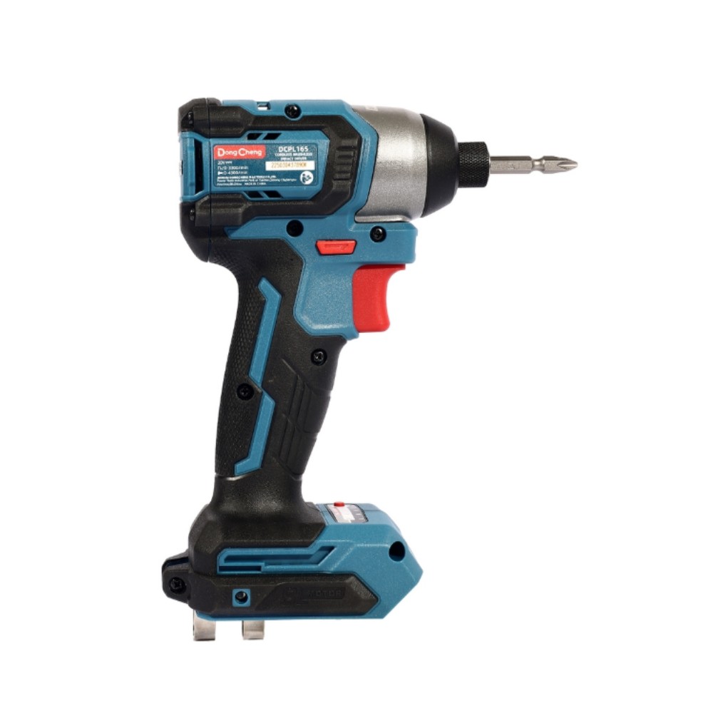 สว่านไขควงกระแทกไร้สาย DONG CHENG DCPL165 20V BL Motor 165 Nm   ตัวเปล่า 