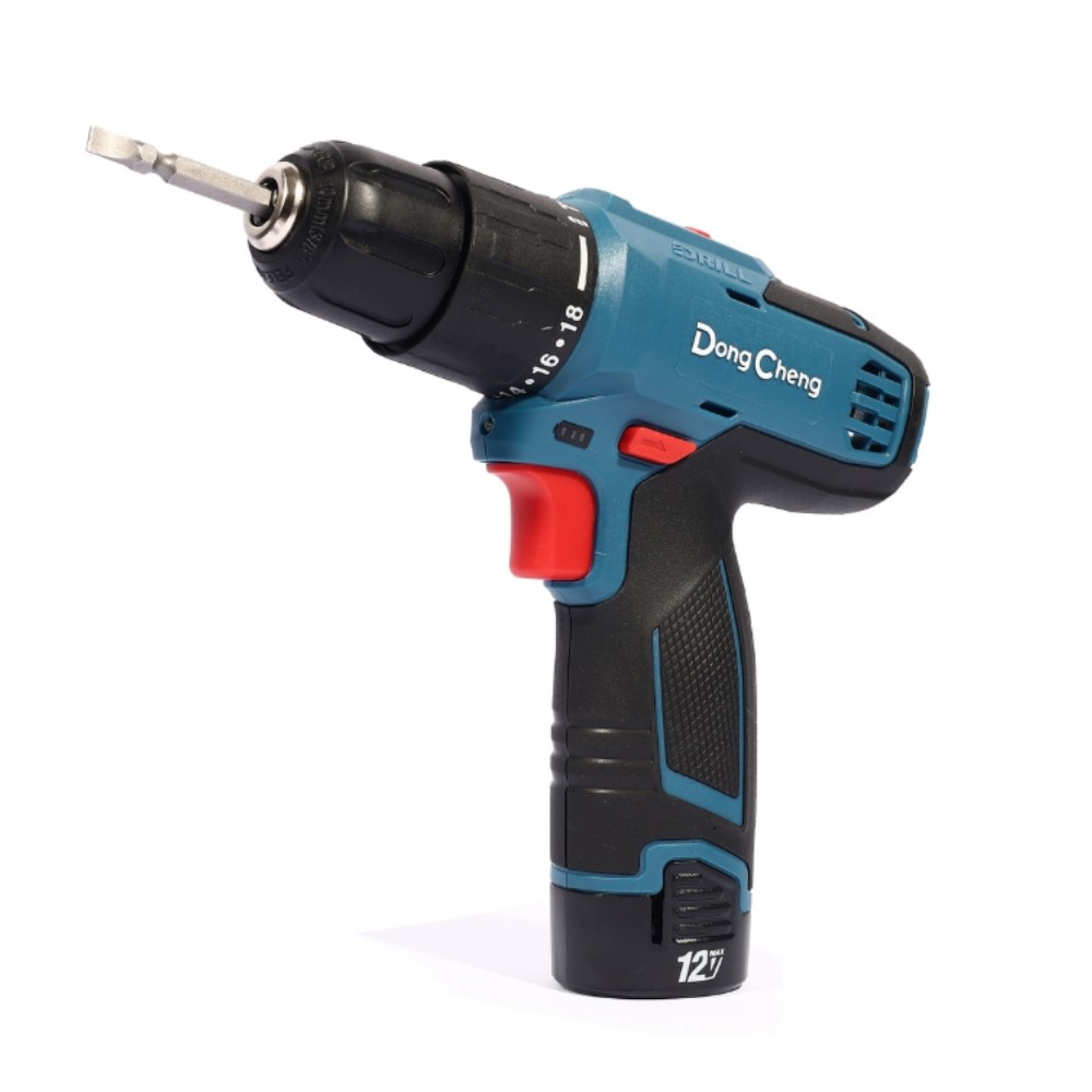 สว่านกระแทกไร้สาย DONG CHENG DCJZ1202i 12V พร้อมแบตเตอรี่ 2 0 Ah   2 ก้อน     แท่นชาร์จ