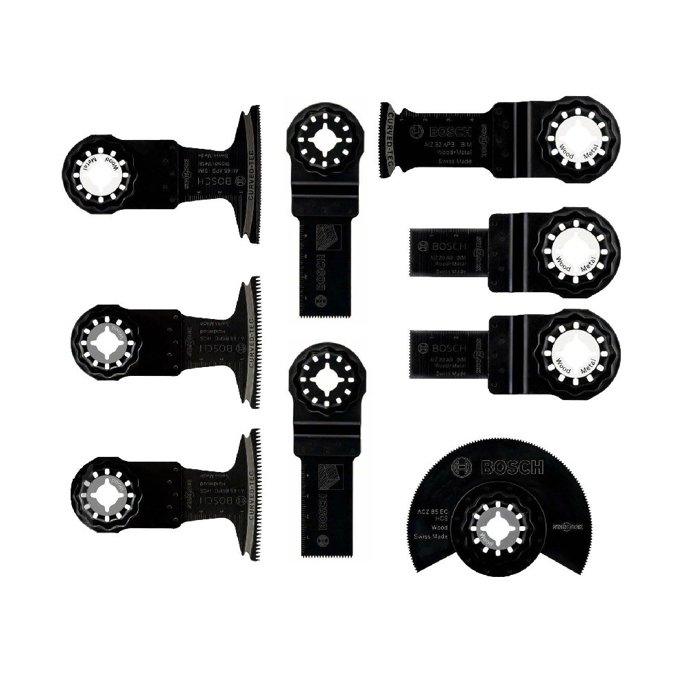 ชุดใบตัดไม้และโลหะ BOSCH 2 608 669 146 Starlock Multitools Blade Set 9 ชิ้น