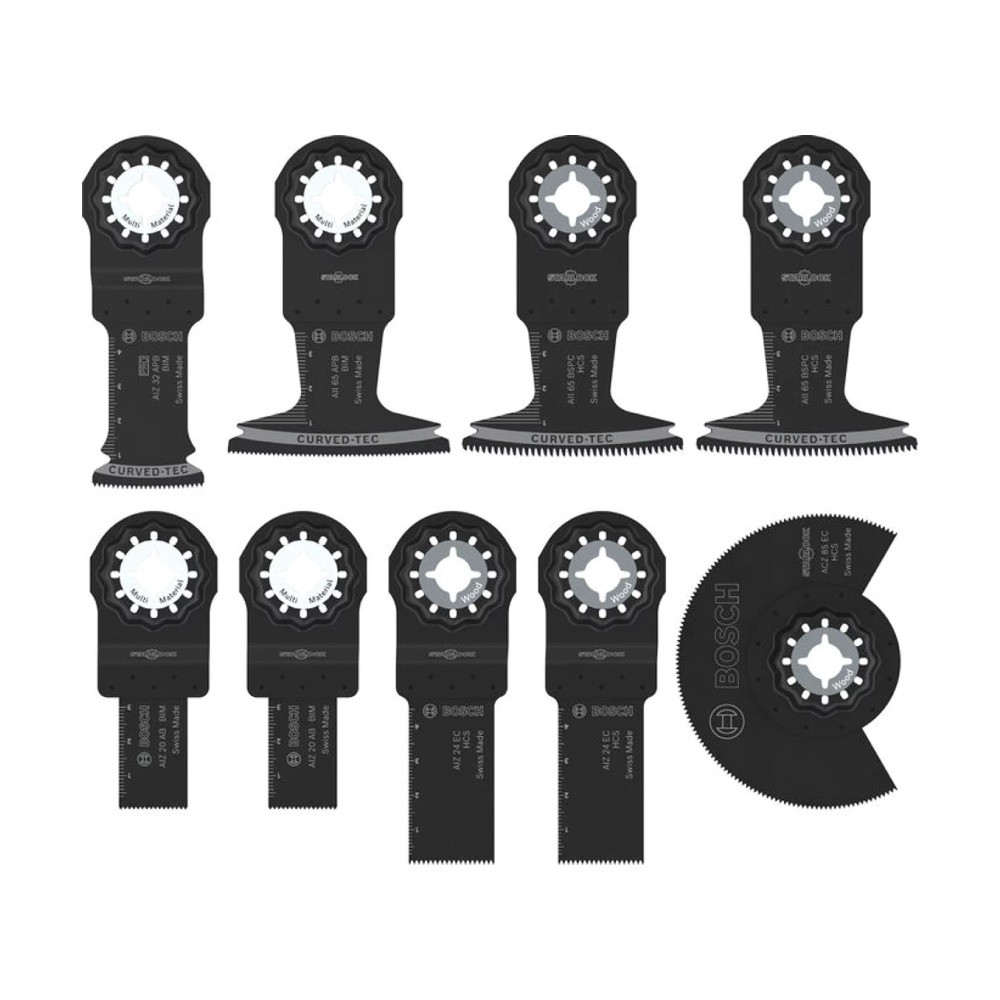 ชุดใบตัดไม้และโลหะอ่อน BOSCH 2 608 669 335 Starlock Multitools Blade Set 9 ชิ้น