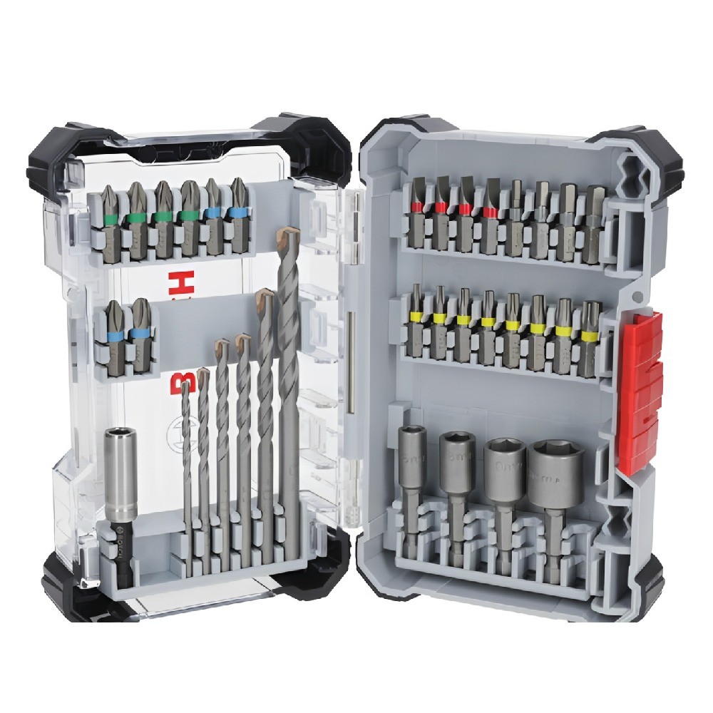 ชุดดอกเจาะปูน BOSCH 2 607 017 728 Pick   Click 35 ชิ้น