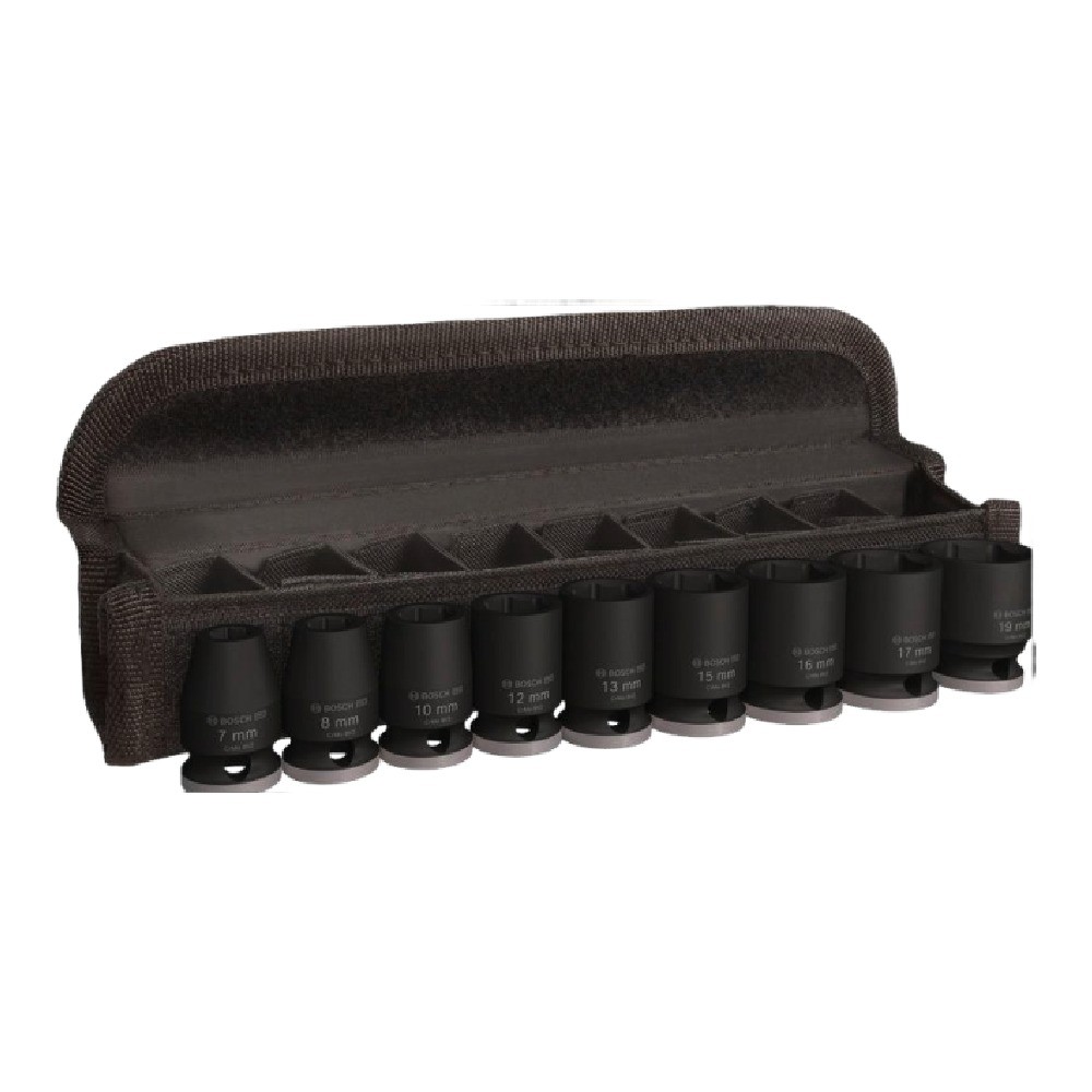ชุดลูกบล็อกมาตรฐาน BOSCH 2 608 003 036 PRO Impact Sockets 3 8 นิ้ว 9 ชิ้น
