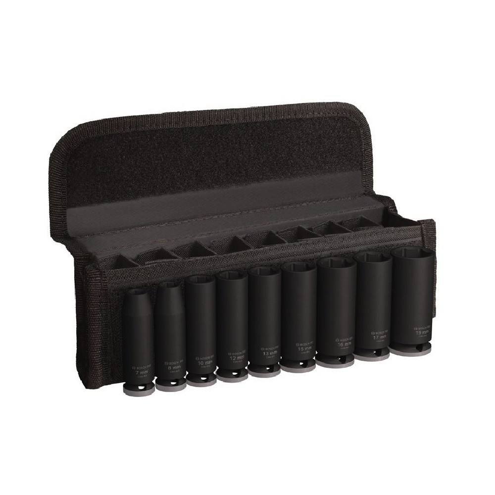 ชุดลูกบล็อกยาว BOSCH 2 608 003 037 PRO Impact Sockets 3 8 นิ้ว 9 ชิ้น
