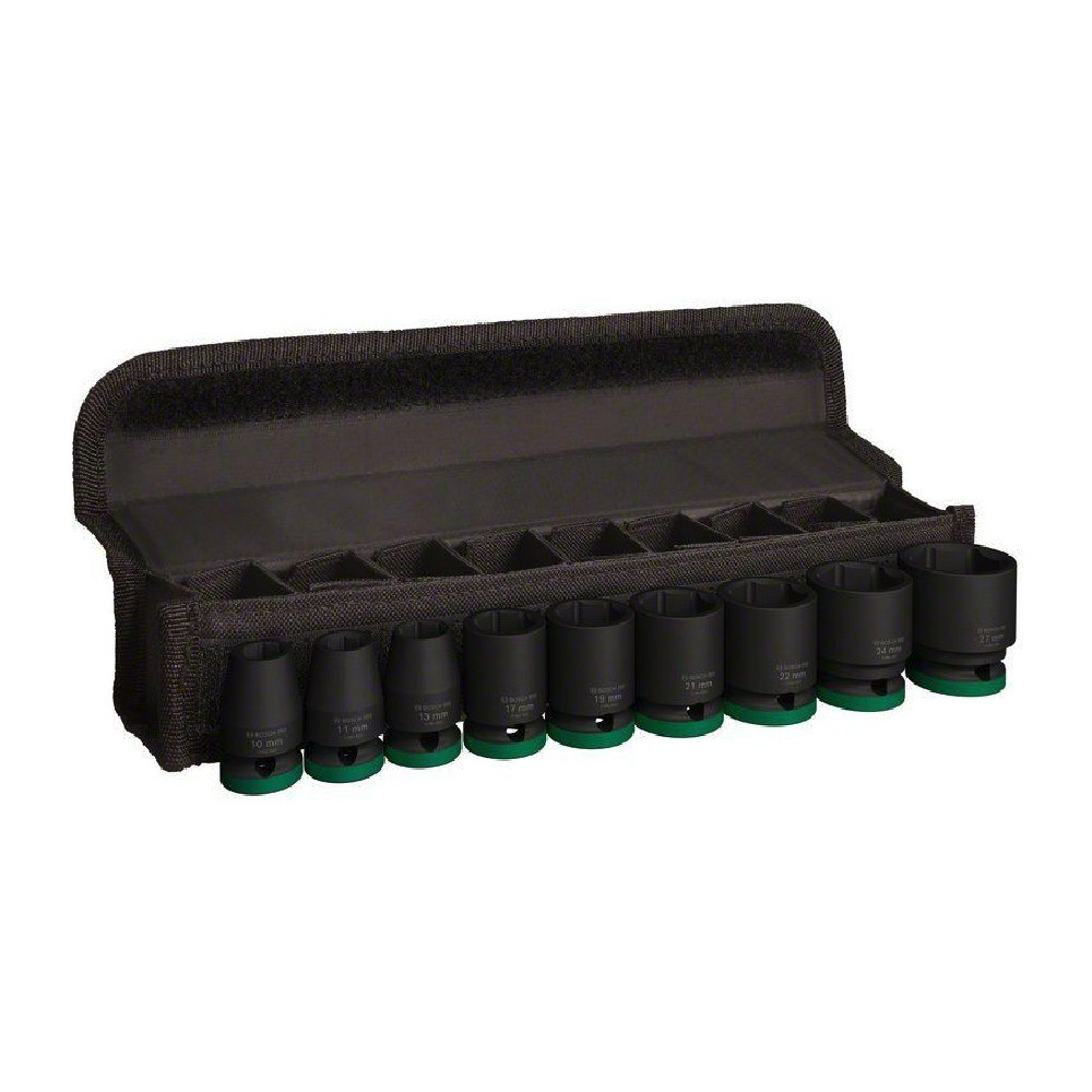 ชุดลูกบล็อกมาตรฐาน BOSCH 2 608 003 038 PRO Impact Sockets 1 2 นิ้ว 9 ชิ้น