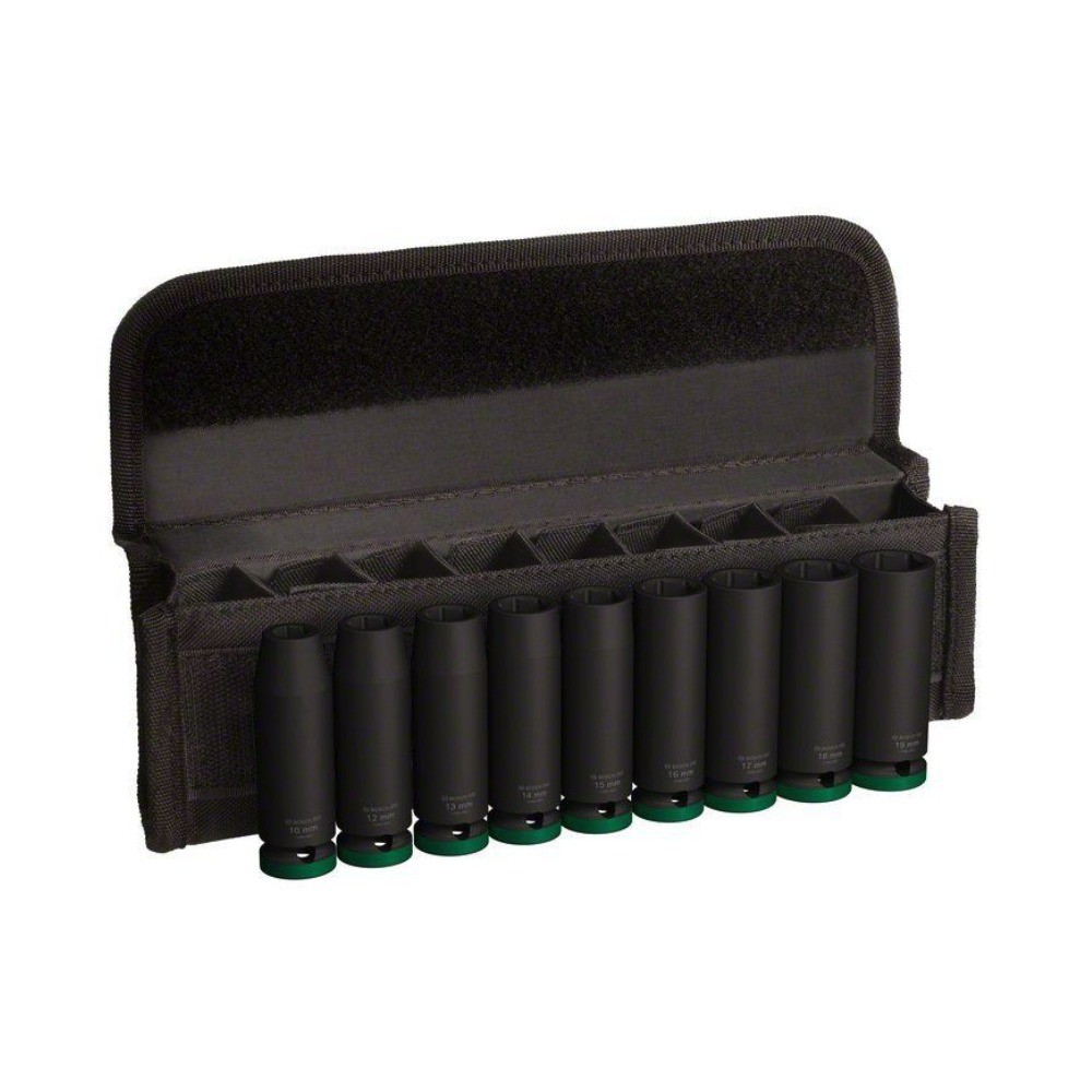 ชุดลูกบล็อกยาว BOSCH 2 608 003 039 PRO Impact Sockets 1 2 นิ้ว 9 ชิ้น