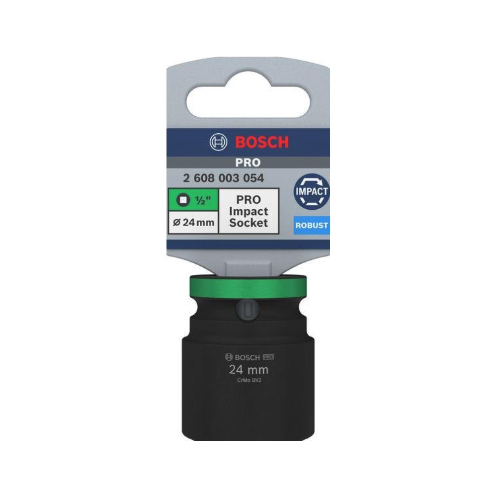 ลูกบล็อกลมมาตรฐาน BOSCH 2 608 003 054 PRO Impact Socket 1 2 นิ้ว ขนาด 24 มม 