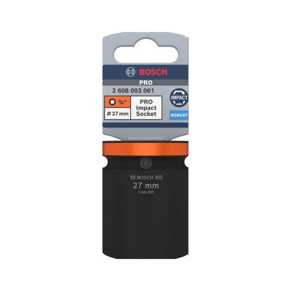 ลูกบล็อกลมมาตรฐาน BOSCH 2 608 003 061 PRO Impact Socket 3 4 นิ้ว ขนาด 27 มม 