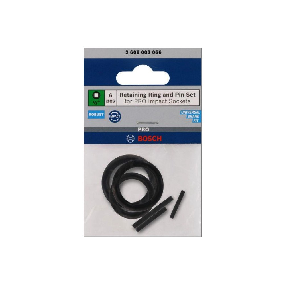 แหวนรองและสลักลูกบล็อก BOSCH 2 608 003 066 สำหรับ PRO Impact Sockets 1 2 นิ้ว