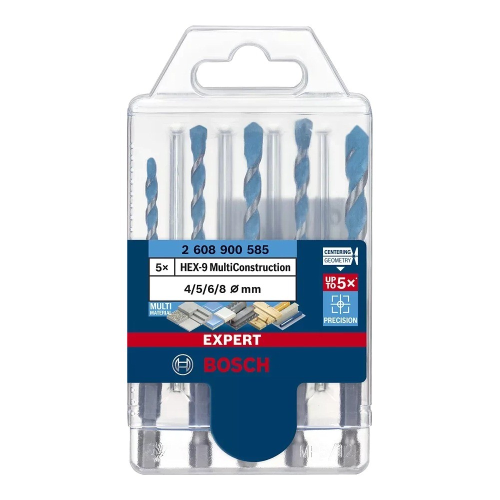 ชุดดอกเจาะอเนกประสงค์ BOSCH 2 608 900 585 Hex 9 5 ชิ้น ขนาด 4   5   6   6   8 มม  EXPERT
