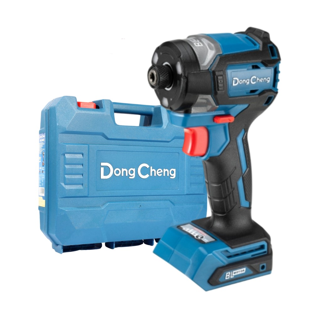 สว่านไขควงกระแทกไร้สาย DONG CHENG DCPL208 20V BL Motor 208 Nm   ตัวเปล่า 