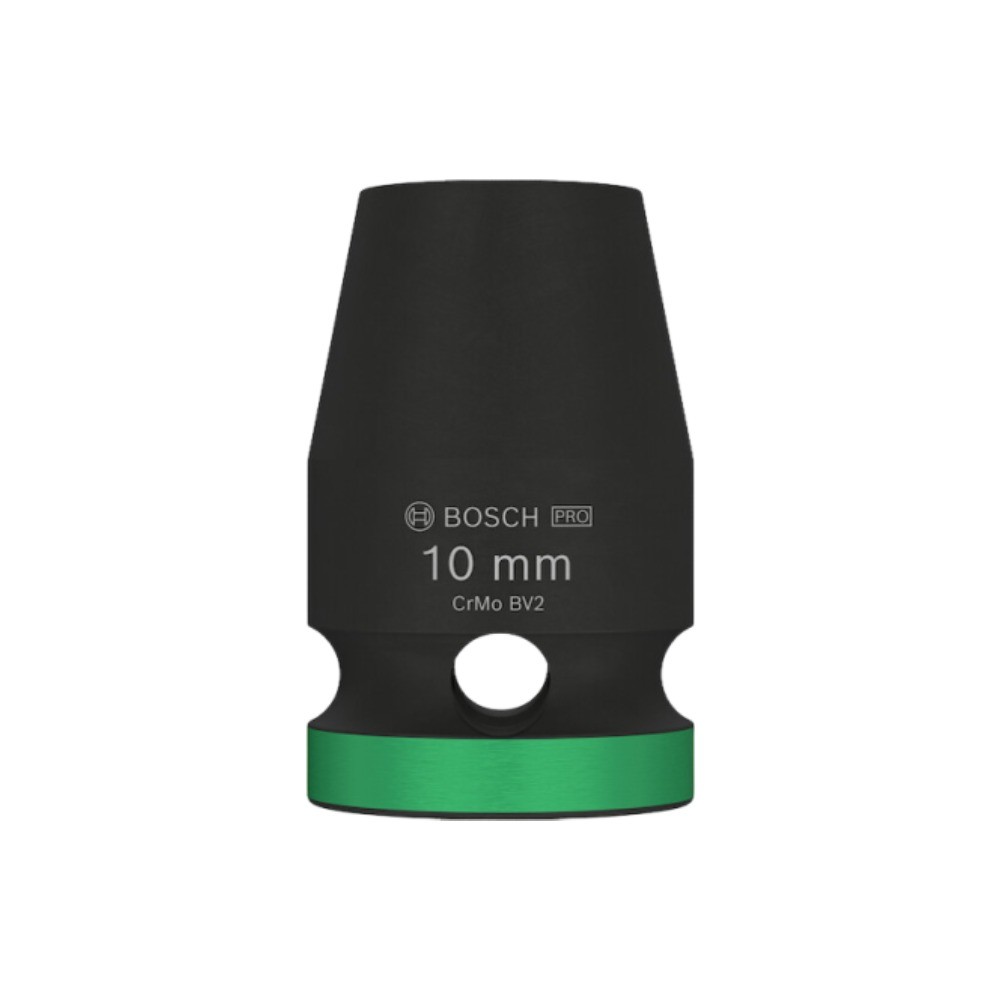 ลูกบล็อกลมมาตรฐาน BOSCH 2 608 003 043 PRO Impact Socket 1 2 นิ้ว ขนาด 10 มม 