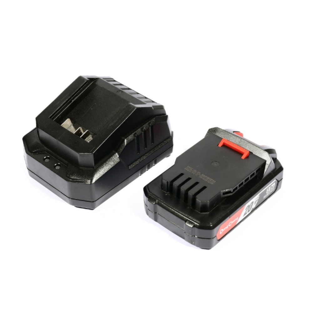 สว่านกระแทกไร้สาย DONG CHENG DCJZ2060i 20V BL Motor 60 Nm  พร้อมแบต 2 0Ah x  1 ก้อน     แท่นชาร์จ