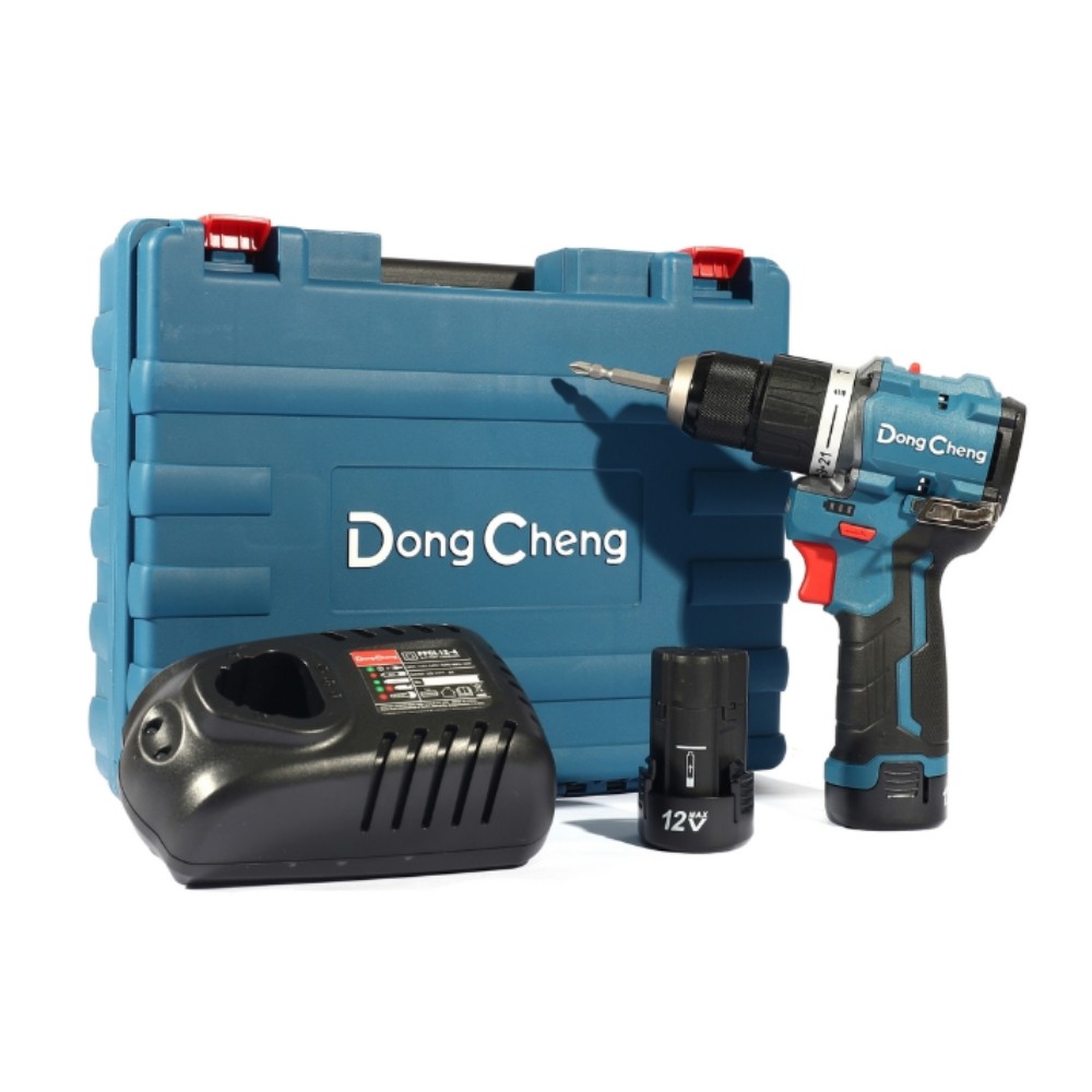 สว่านกระแทกไร้สาย DONG CHENG DCJZ1250I EK 12V BL Motor 50 Nm  พร้อมแบต 2 0Ah x  2 ก้อน     แท่นชาร์จ