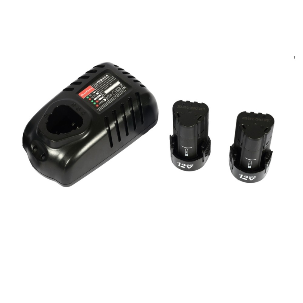สว่านไขควงกระแทกไร้สาย DONG CHENG DCPL04 8 EK 12V  BL Motor 140 Nm พร้อมแบต 2 0Ah x  2 ก้อน     แท่นชาร์จ