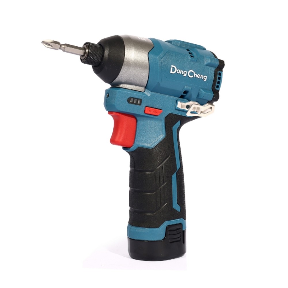 สว่านไขควงกระแทกไร้สาย DONG CHENG DCPL04 8 EK 12V  BL Motor 140 Nm พร้อมแบต 2 0Ah x  2 ก้อน     แท่นชาร์จ